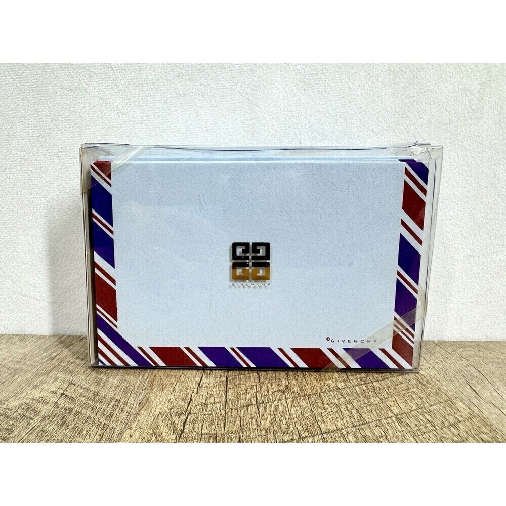 Vintage Givenchy For Brett Notecards Stationary Set 20 Envelopes 20 Cards Logo